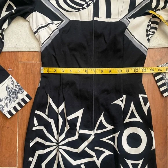 Vintage Versace Versus zip-front mod print dress - Picture 11 of 14